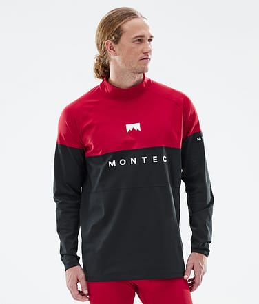 Montec Alpha Underställströja Man Deep Red/Black