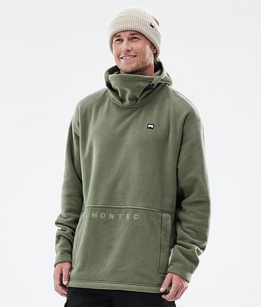 Montec Delta Fleecehood Man Greenish