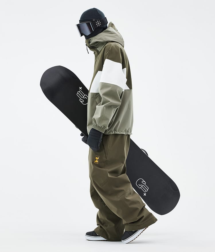 Dope JT Spartan Snowboardjacka Herr Olive Green/Whitish/Greenish, Bild 4 av 8