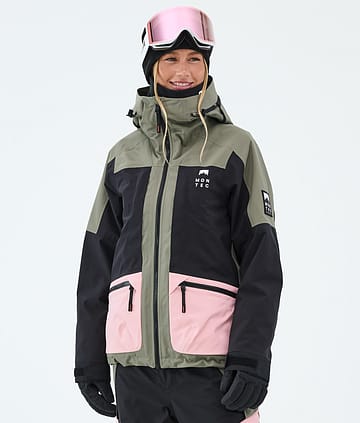 Montec Morpheus W Snowboardjacka Greenish/Black/Soft Pink
