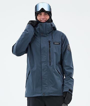 Dope Blizzard Full Zip Snowboardjacka Man Metal Blue