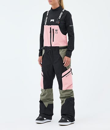 Montec Dozer W Snowboardbyxa Soft Pink/Greenish/Black