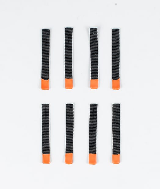 Utilities 8pc Rips Tape Zip Puller Reservdelar Black/Orange Tip