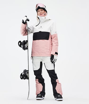 Montec Dune W Snowboardoutfit Kvinna Old White/Black/Soft Pink