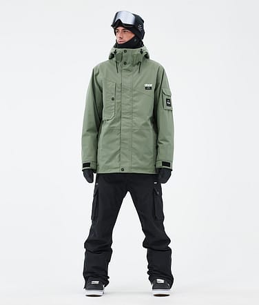 Dope Adept Snowboardoutfit Man Moss Green/Blackout