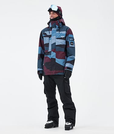 Dope Adept Skidoutfit Man Shards Burgundy Blue/Blackout