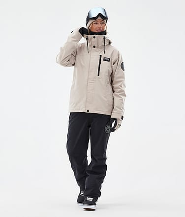 Dope Blizzard W Full Zip Snowboardoutfit Dam Sand/Black