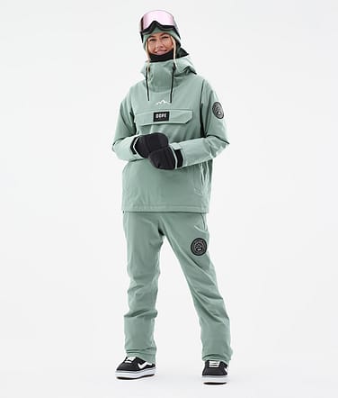 Dope Blizzard W Snowboardoutfit Dam Faded Green/Faded Green